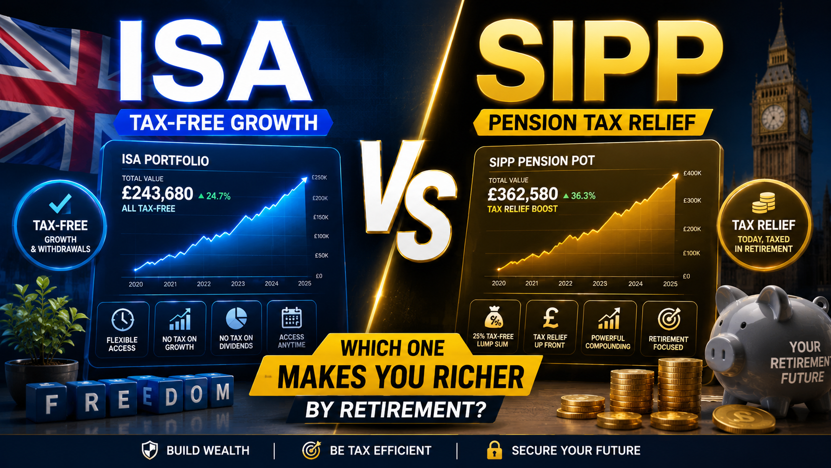 ISA vs SIPP: Which One Makes You Richer by Retirement?
